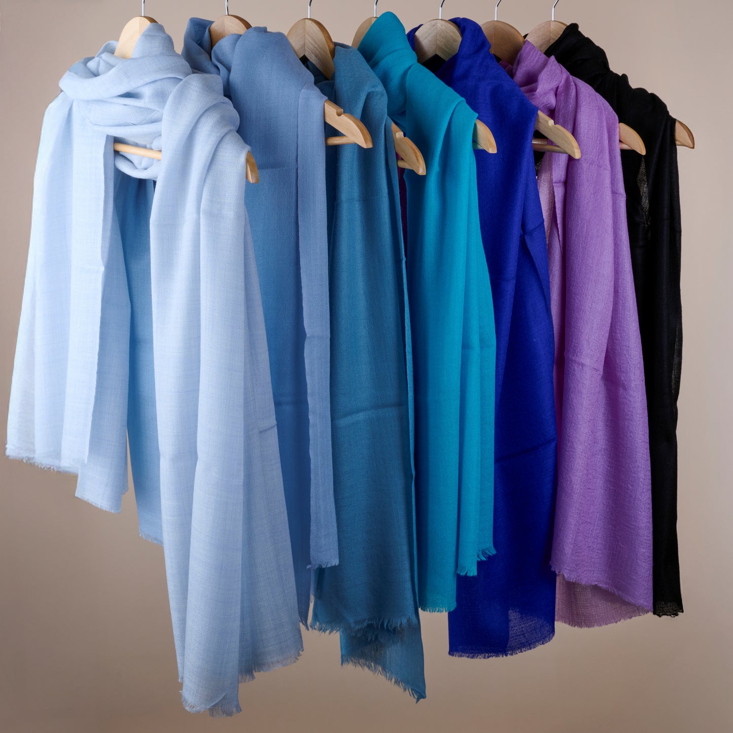 Midnight Bog - Pure Cashmere Pashmina Stole