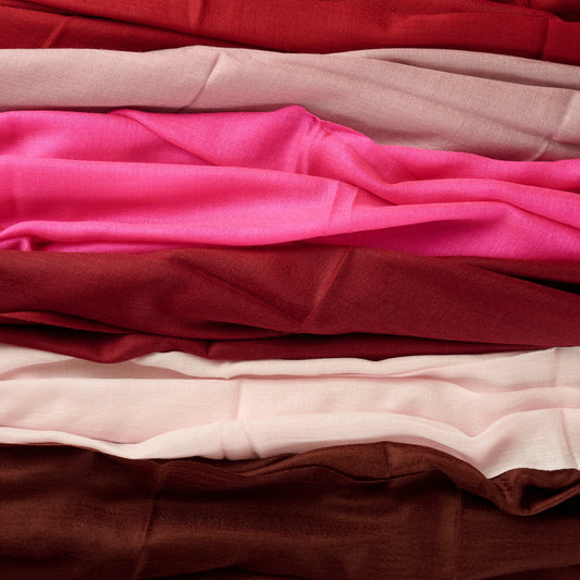 Burgundy Bliss - Pure Cashmere Pashmina Stole