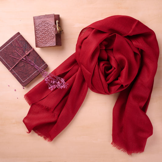 Mulled Wine - Pure Cashmere Pashmina Stole