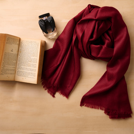 Spiced Plum - Pure Cashmere Pashmina Stole